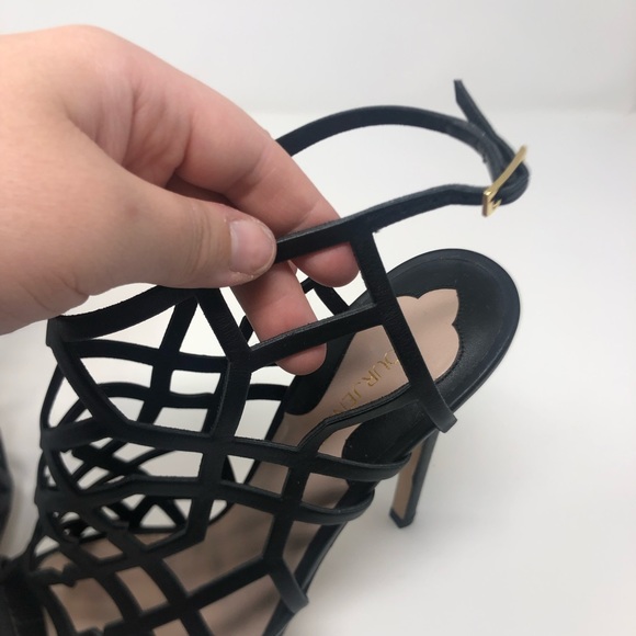 NOUR JENSEN Black Strappy Heels size 40 - Picture 4 of 10